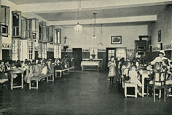 Speisesaal im Kindererholungsheim Wöllershof (N.N.)