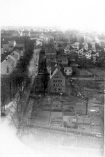 Alte Aufnahme Karthauserstraße in Regensburg vom Kirchturm St. Vitus, undatiert (medbo)