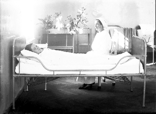 Patientin im Wickel (medbo)