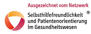 Logo Zertifikat Netzwerk Selbsthilfefreundlichkeit und Patientenorientierung im Gesundheitswesen