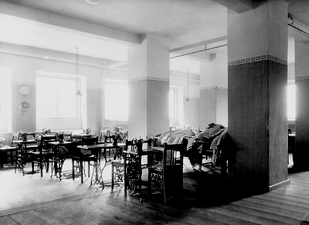 Nähzimmer in Karthaus Mitte der 1920er Jahre (medbo)